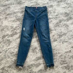 Spanx - skinny, stretchy jean.